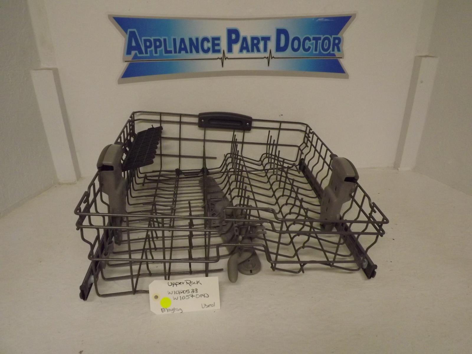 Maytag Dishwasher W10120538 W10570142 Upper Rack Used Maytag Dishwasher W10120538 W10570142 Upper Rack Used
